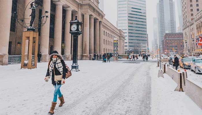 چنین برف زودهنگامی در تورنتو در ۷۰ سال گذشته بی‌سابقه بوده است