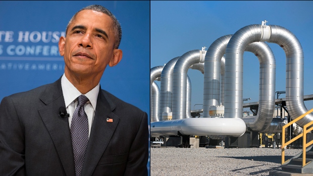 ساعتی پیش اوباما با برنامه خط لوله انتقال نفت از کانادا به امریکا مخالفت کرد
